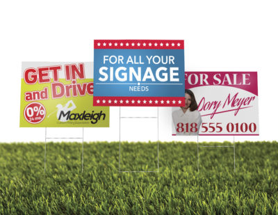 Plastic Ground Signs